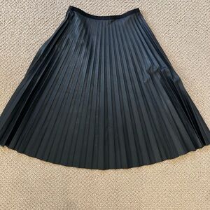 Elegant Black Pleated Skirt
